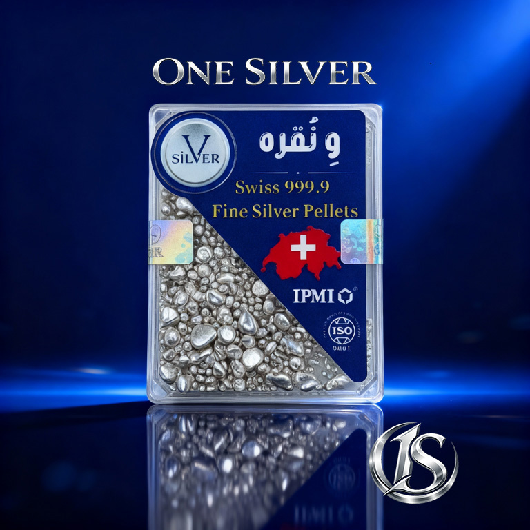 ساچمه نقره 5 گرمی خلوص 999.9 ونقره