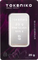 شمش نقره خالص 2۰ گرمی توکنیکو